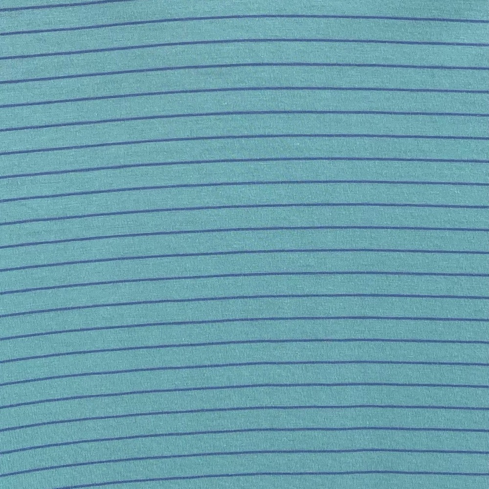 Peter Millar Summer Comfort Polo Shirt Men's Large L Aqua‎ & Blue Striped - Picture 6 of 8